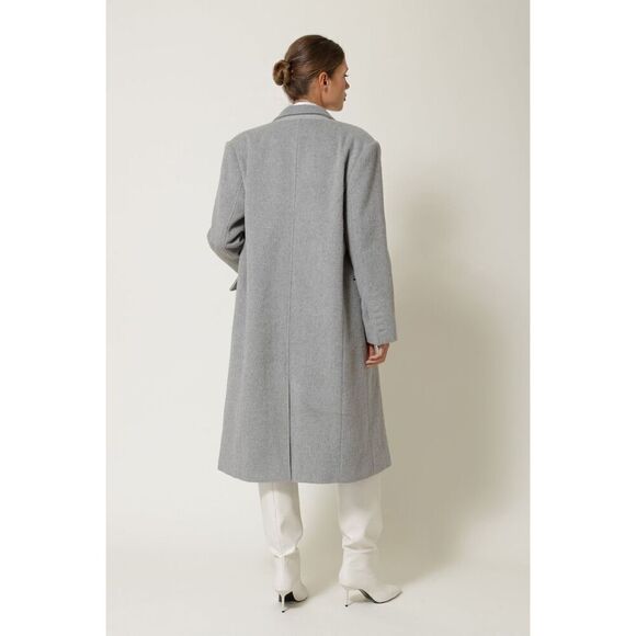 Line & Dot JOHN COAT size S Gray Open Front Revolve - Picture 2 of 14